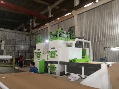 不銹鋼板雙面霧化自動噴砂機，不銹鋼雙面自動噴砂機